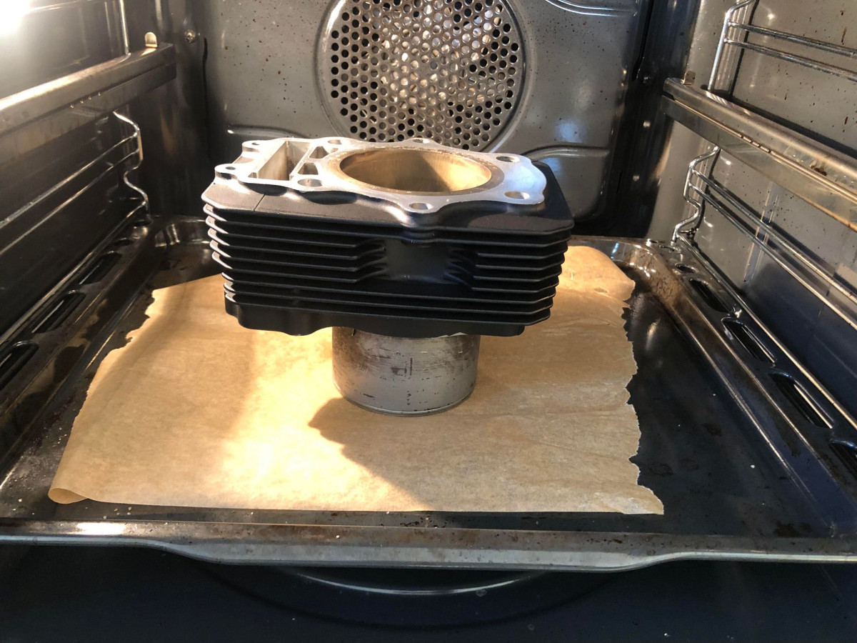Cuisson du cylindre