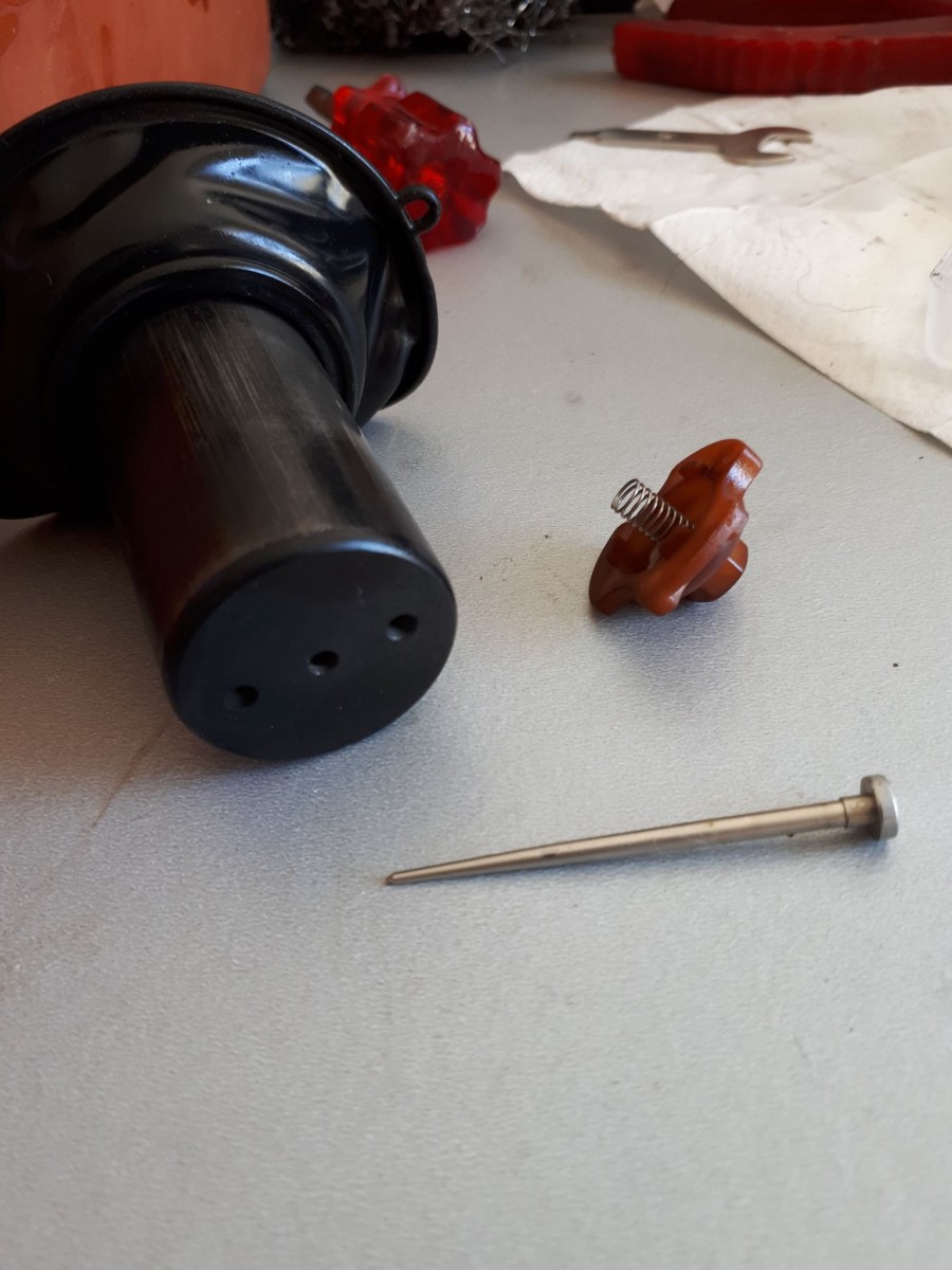 chambre à dépression  boisseau aiguille gicleur support