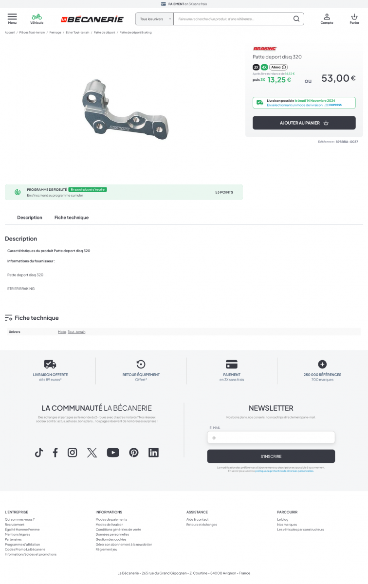 Screenshot 2024-11-12 at 18-49-55 Patte deport disq 320 - Pièces Freinage sur La Bécanerie.png