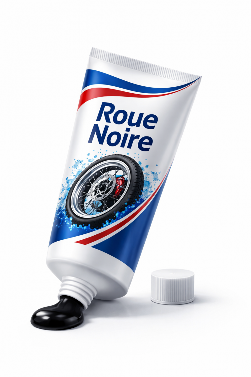 Roue noire en tube