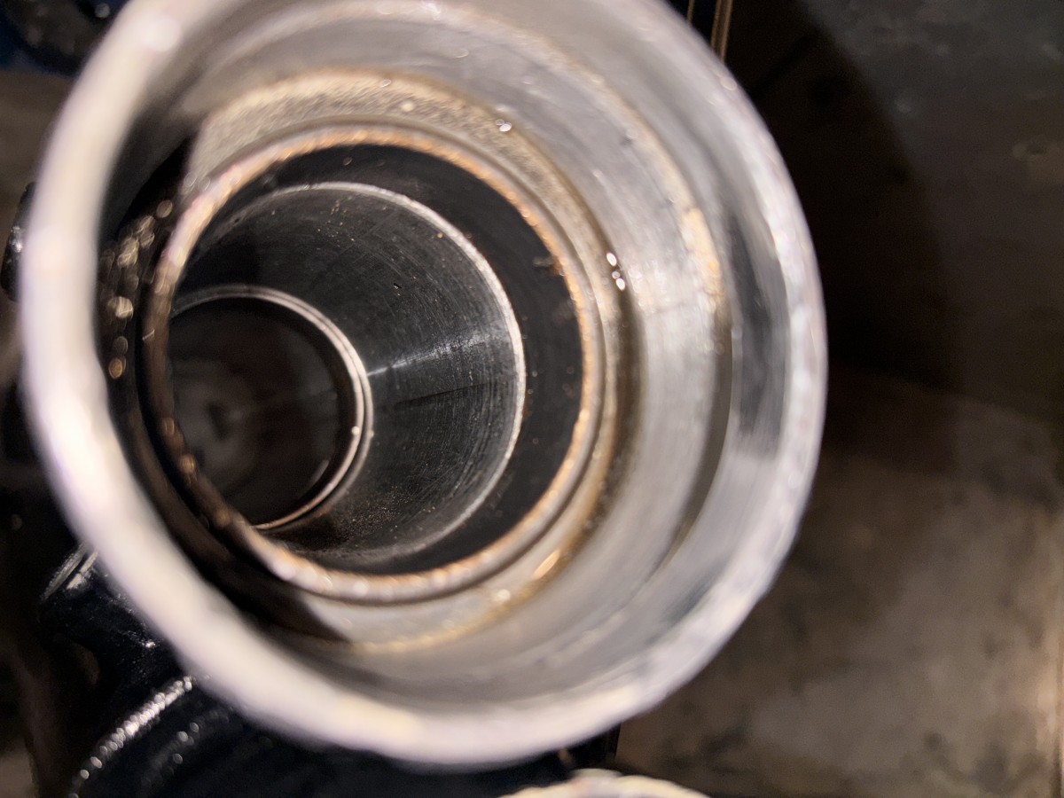 Foureau avec la bague coincé