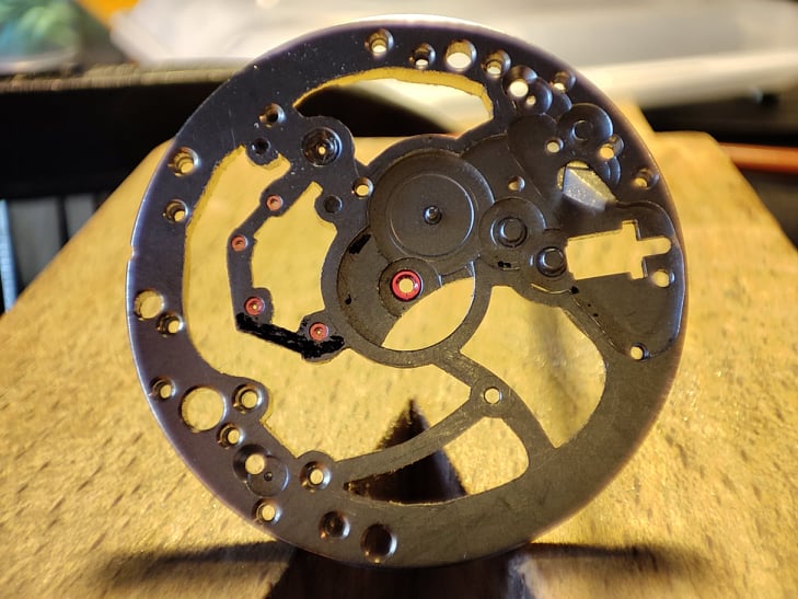 Platine partiellement ajourée 2