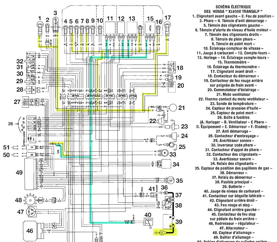 Cablage du bloc compteur Transalp 650 mise à la masse.jpg